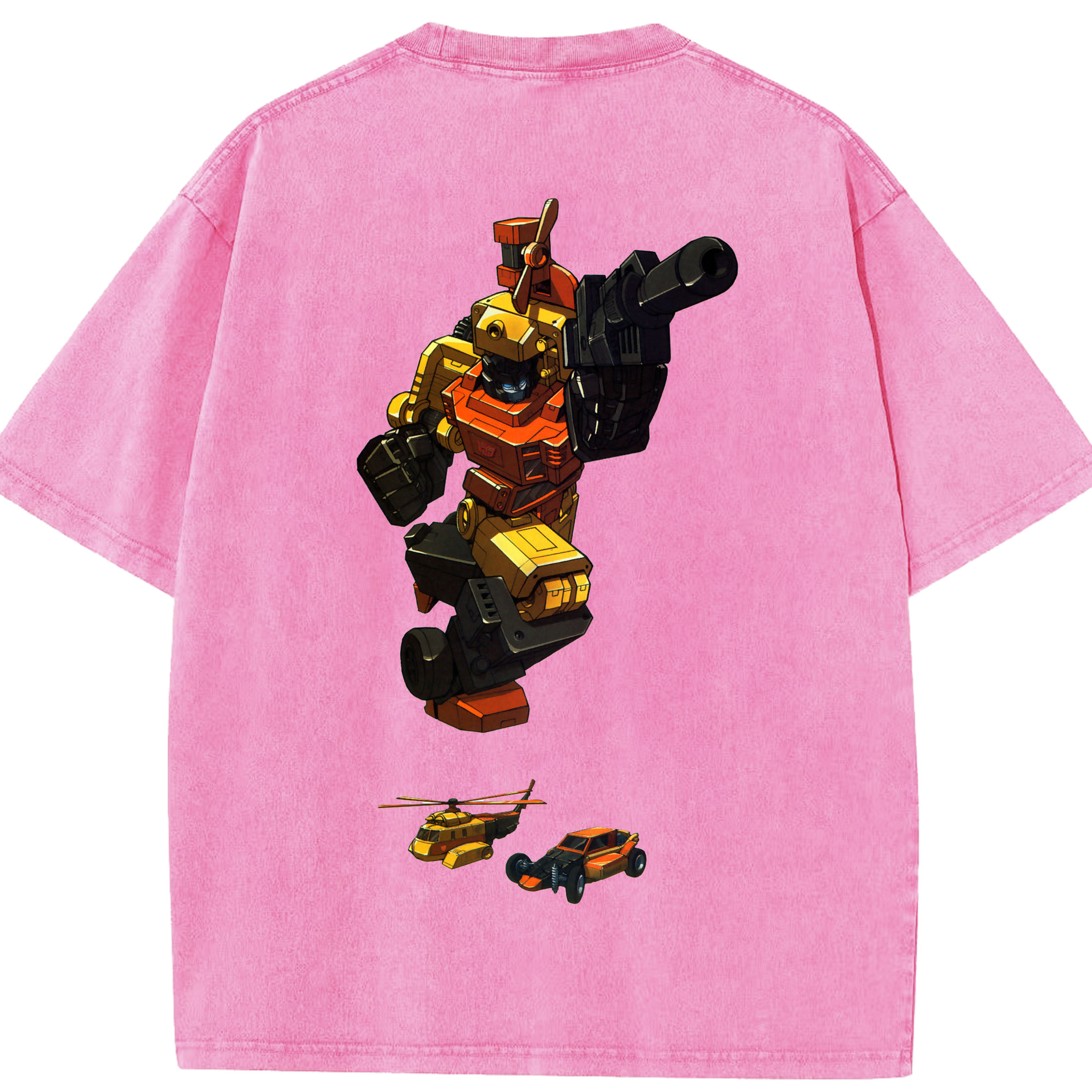 （画像用）  綿100% ヴィンテージ風 半袖Tシャツ（背面プリント）